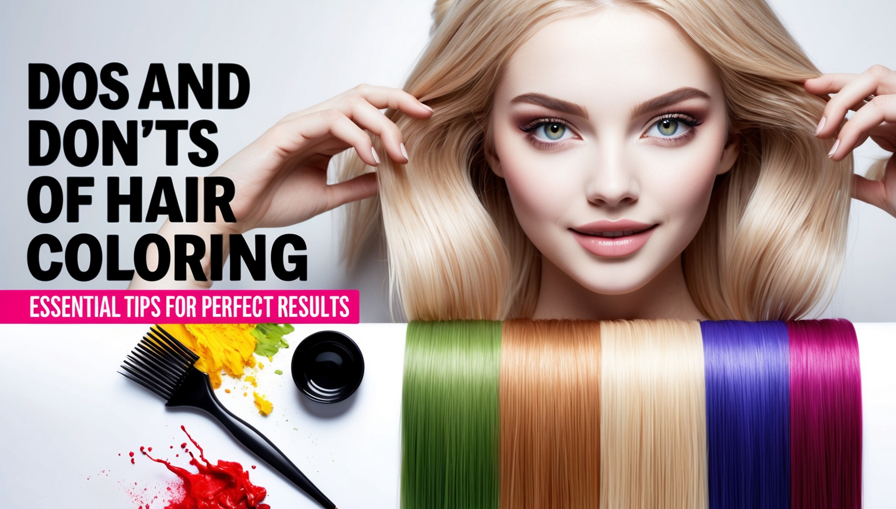 Dos and Don'ts of Hair Coloring: Essential Tips for Perfect Results